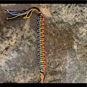 rainbow friendship bracelet!